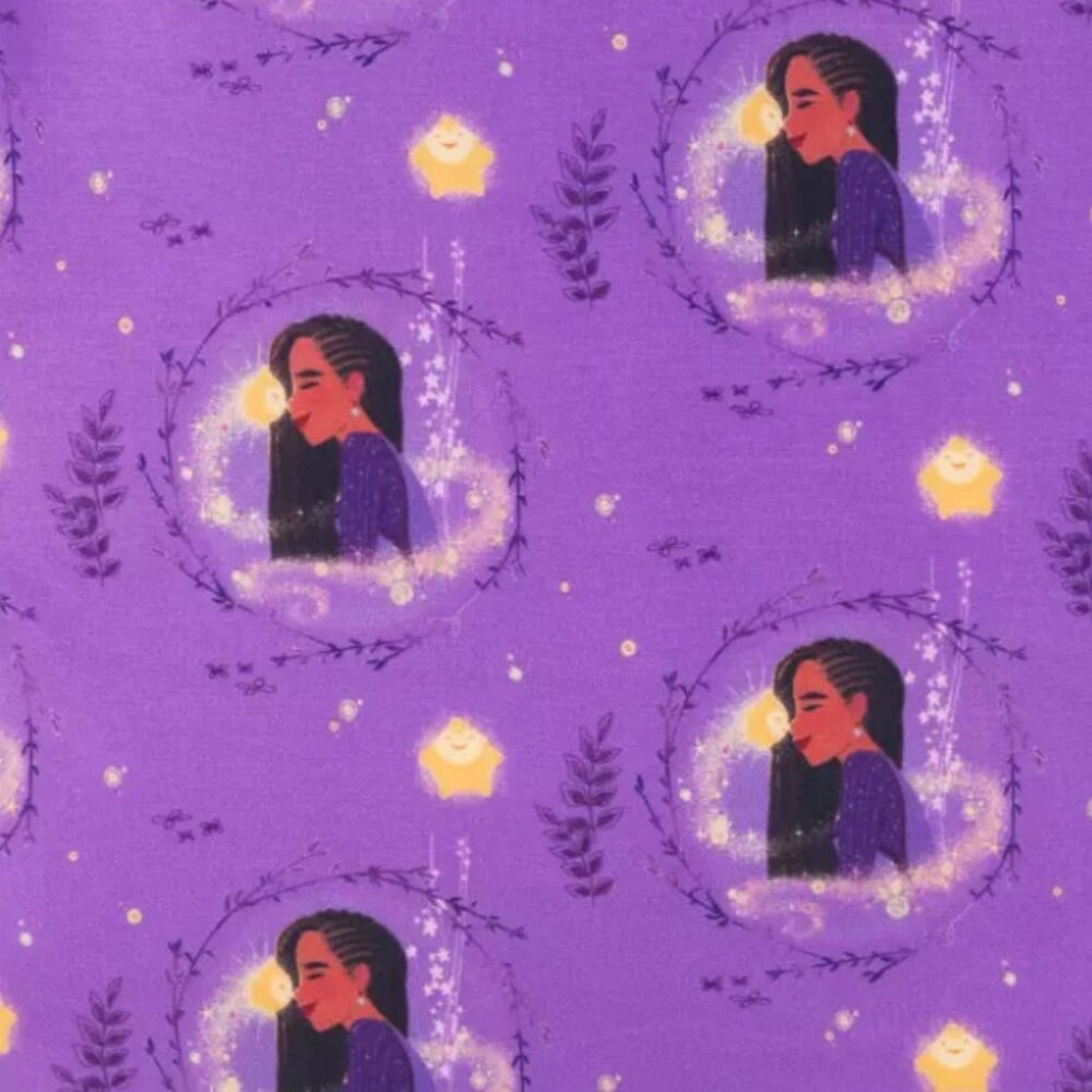 Loungefly Disney Wish Mini Backpack Disney Parks Asha and Star Purple & Gold - Picture 14 of 17